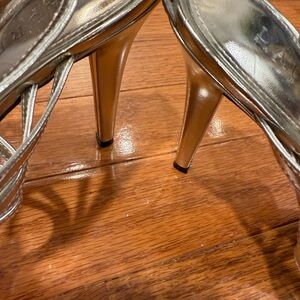 Ralph Lauren Metallic Gold Strappy Heels